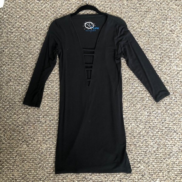 Blue Life Bodycon Dress - Picture 3 of 4